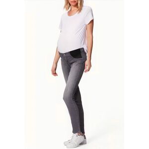 PAIGE Transcend Verdugo Ultra Skinny Maternity Jeans in Silvie Grey